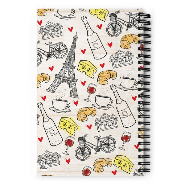 Paris Spiral notebook