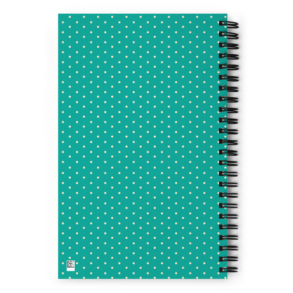 Polka dot Spiral notebook