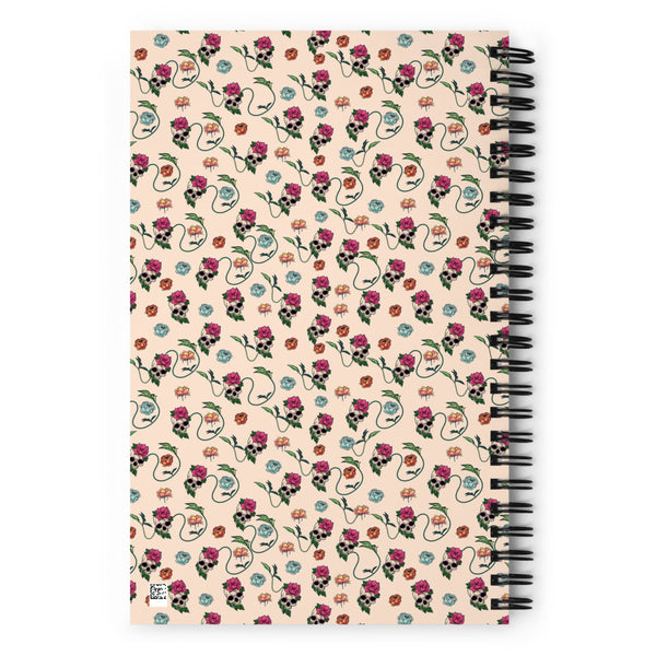 Skull Spiral notebook
