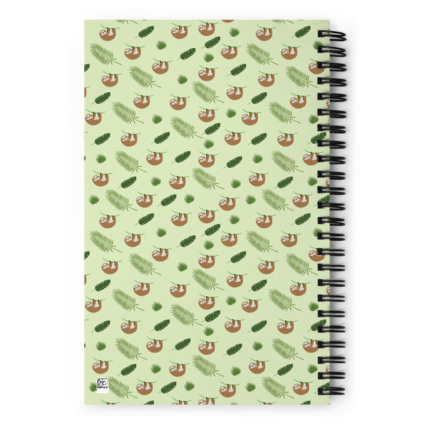 Sloth Spiral notebook