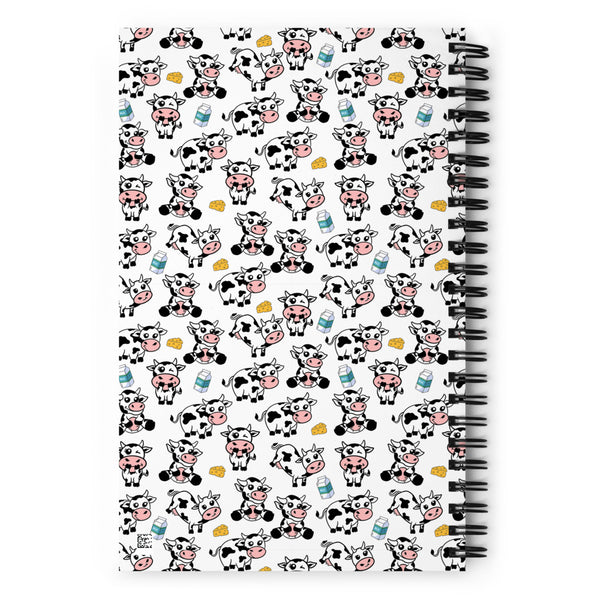 Cow Spiral notebook