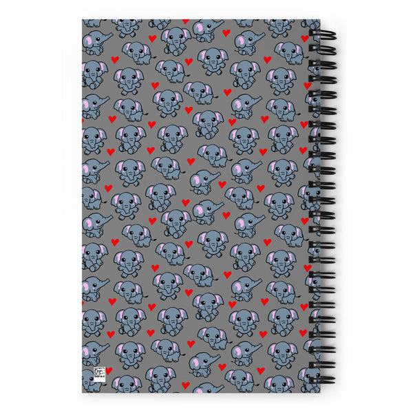 Elephant Spiral notebook