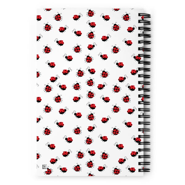 Ladybug1 Spiral notebook
