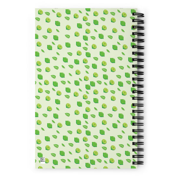 Lime Spiral notebook