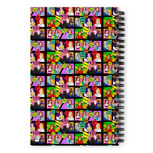 Pop art women Spiral notebook