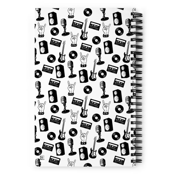 Rock music Spiral notebook