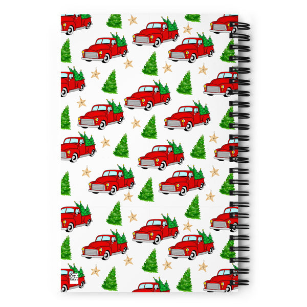 Christmas Truck Spiral notebook