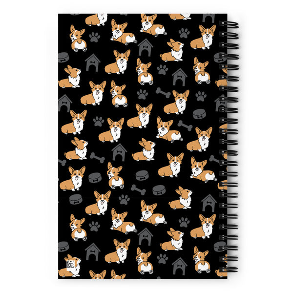 Corgi Spiral notebook