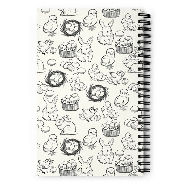 Easter Sketch Spiral notebook