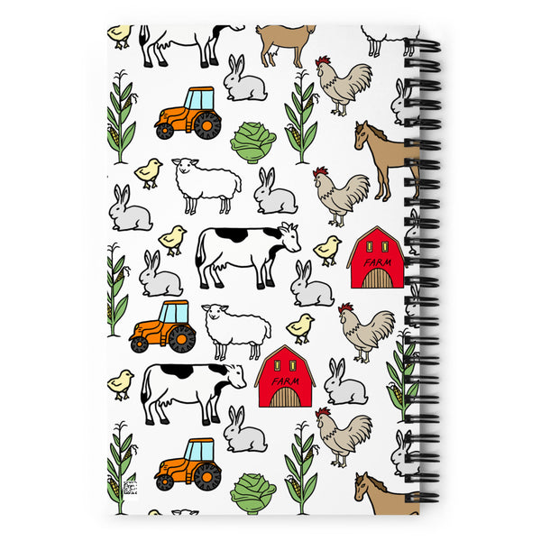 Farm Spiral notebook