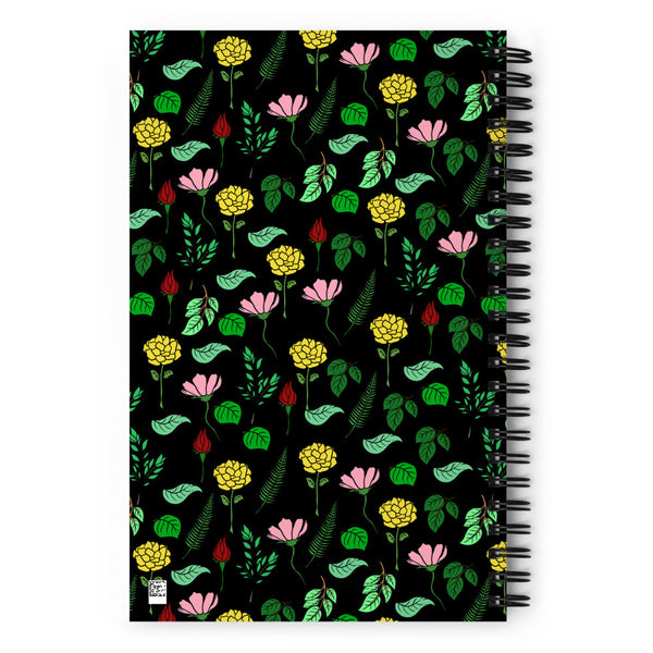 Floral Spiral notebook