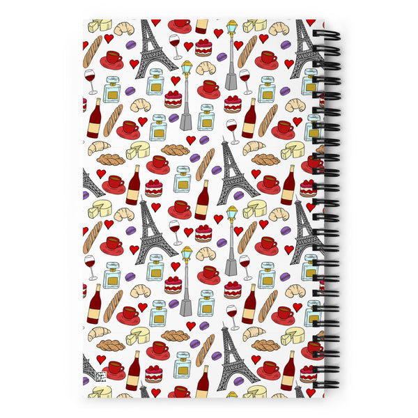 Paris Spiral notebook