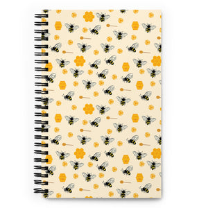 Bee Spiral notebook