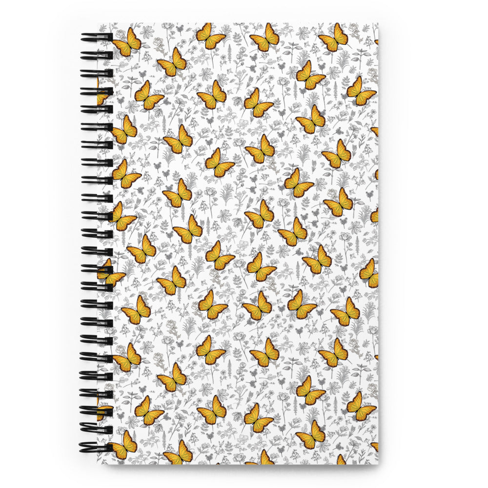 Butterfly Spiral notebook