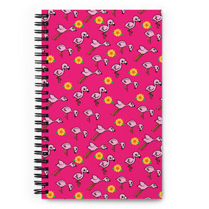 Flamingo Spiral notebook