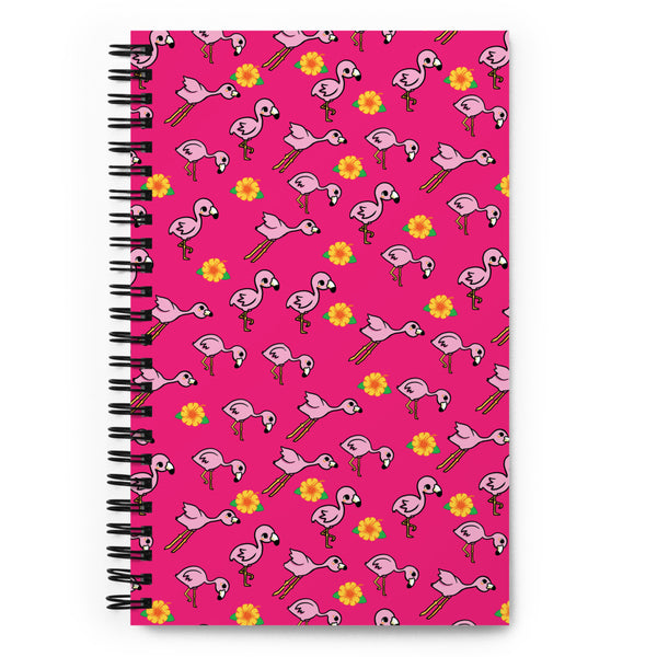 Flamingo Spiral notebook