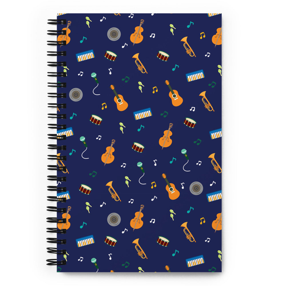 Music Spiral notebook