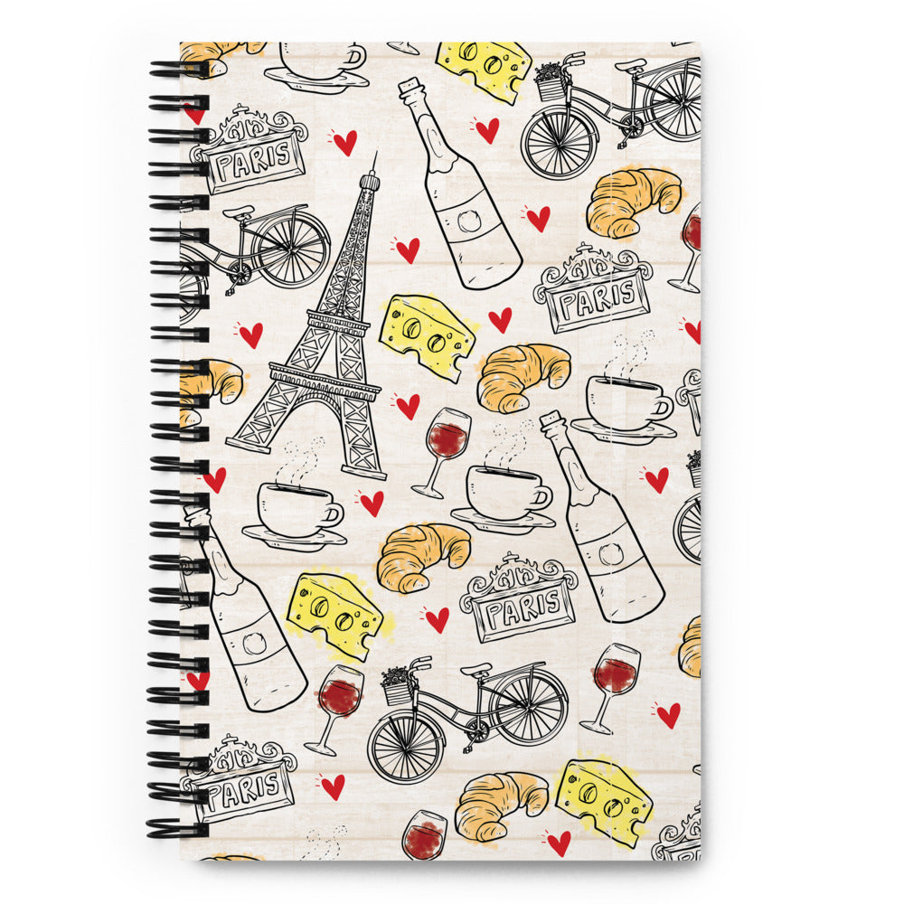 Paris Spiral notebook