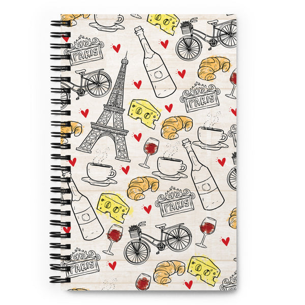 Paris Spiral notebook