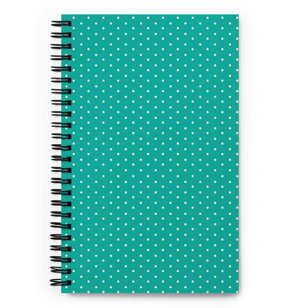 Polka dot Spiral notebook