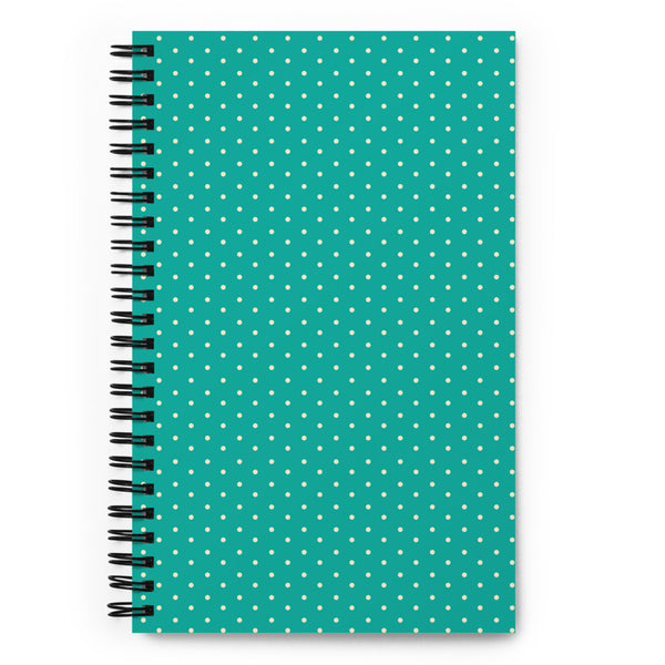 Polka dot Spiral notebook