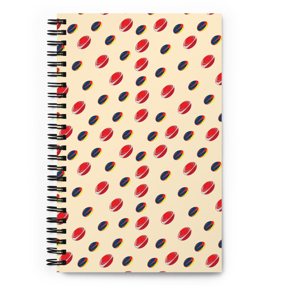 Rugby Spiral notebook