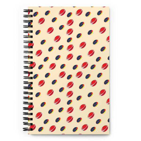 Rugby Spiral notebook