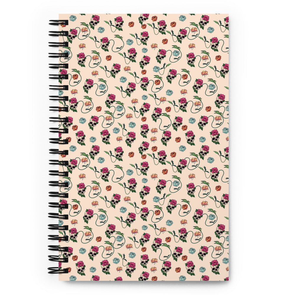 Skull Spiral notebook