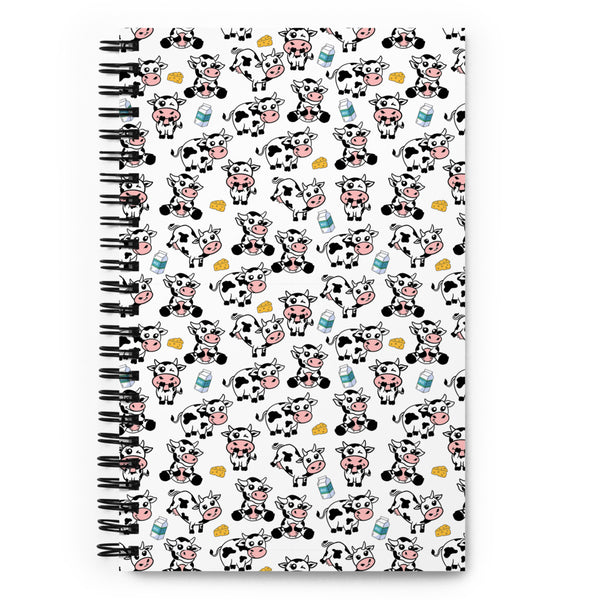 Cow Spiral notebook