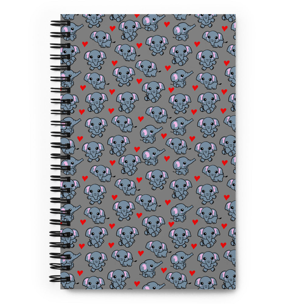 Elephant Spiral notebook