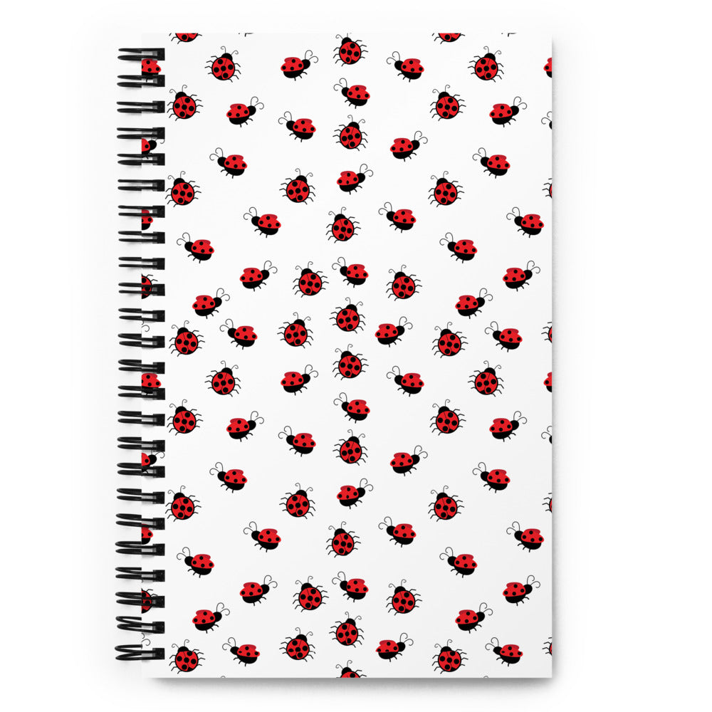Ladybug1 Spiral notebook