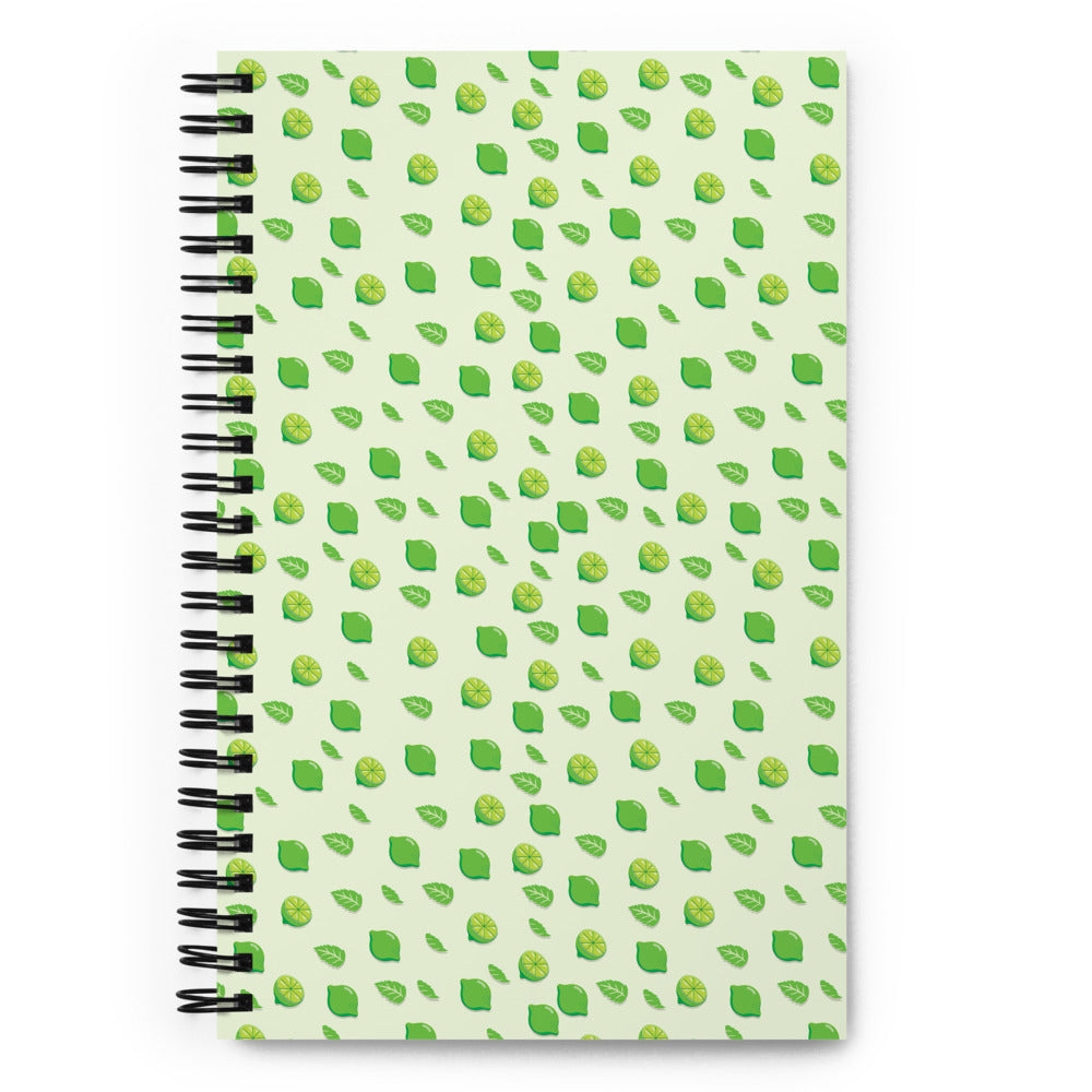 Lime Spiral notebook
