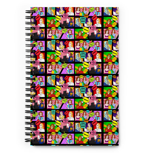 Pop art women Spiral notebook