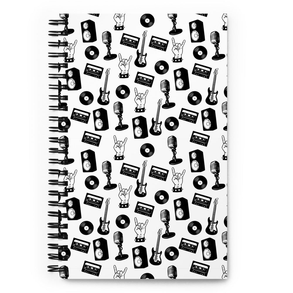 Rock music Spiral notebook