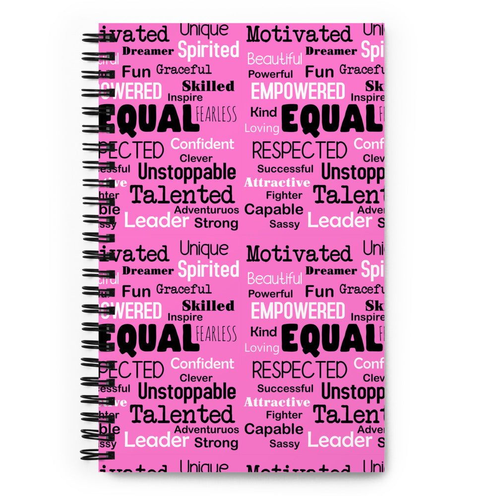 Words Spiral notebook