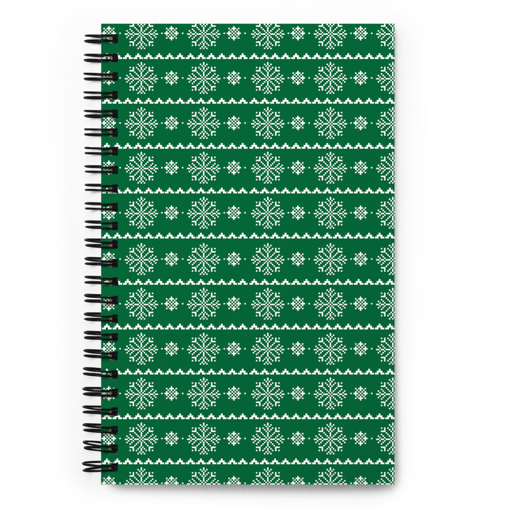 Christmas Sweater 2 Spiral notebook