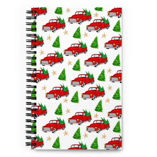 Christmas Truck Spiral notebook