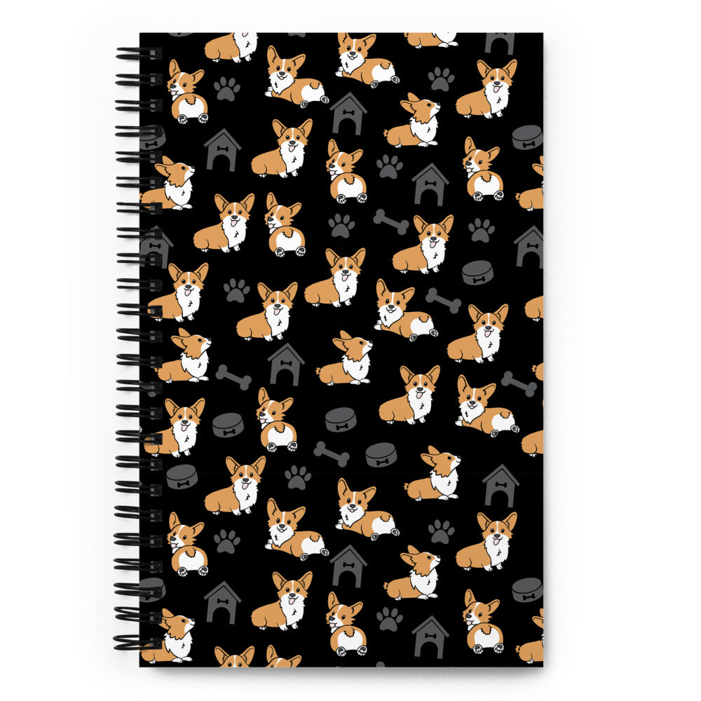 Corgi Spiral notebook