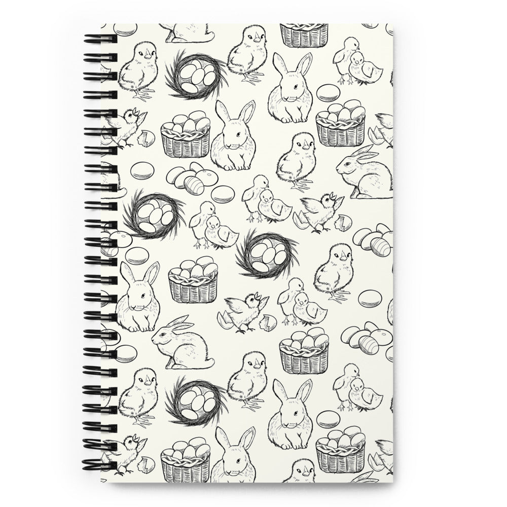 Easter Sketch Spiral notebook