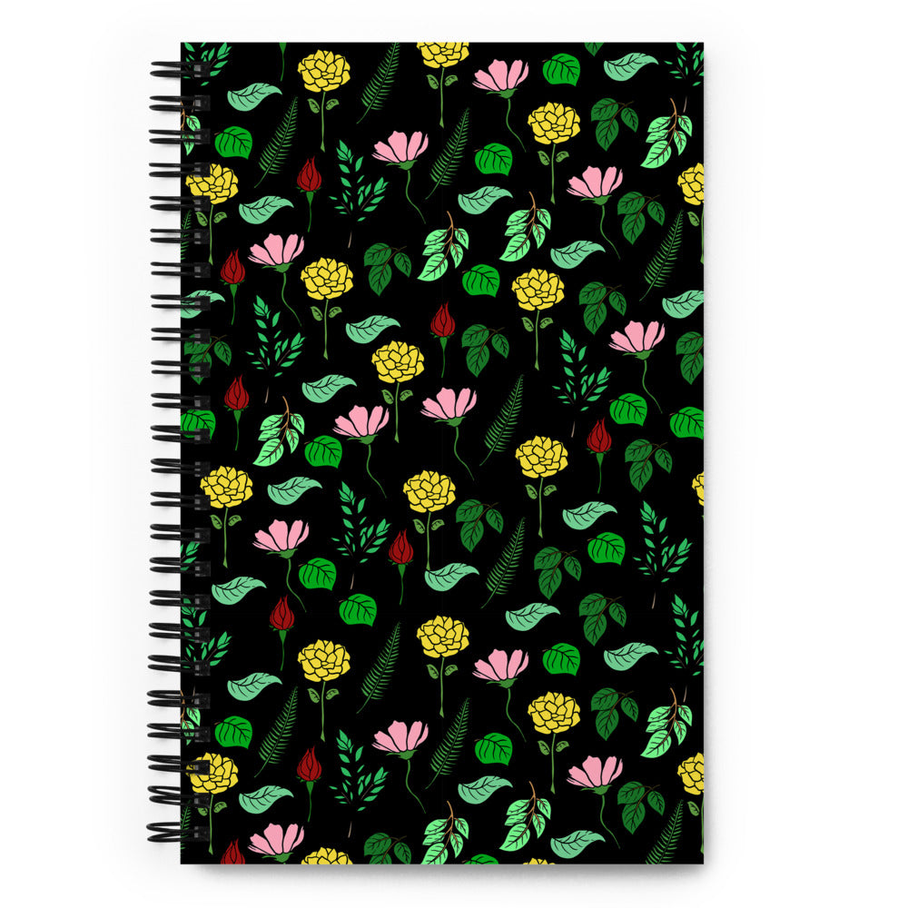 Floral Spiral notebook