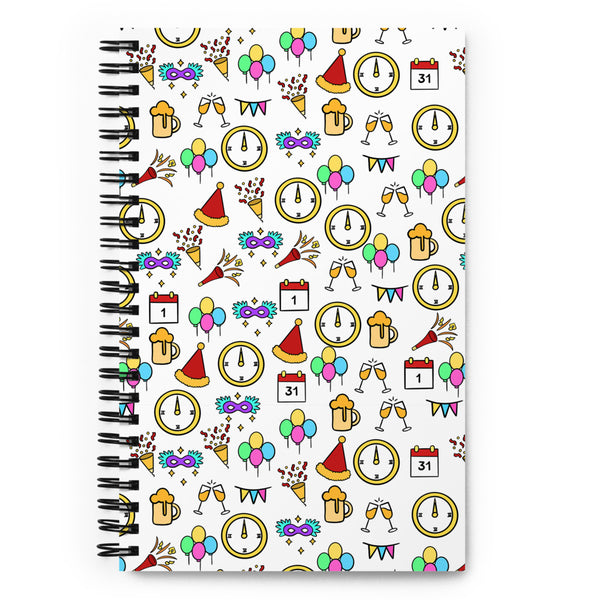 New Years Spiral notebook