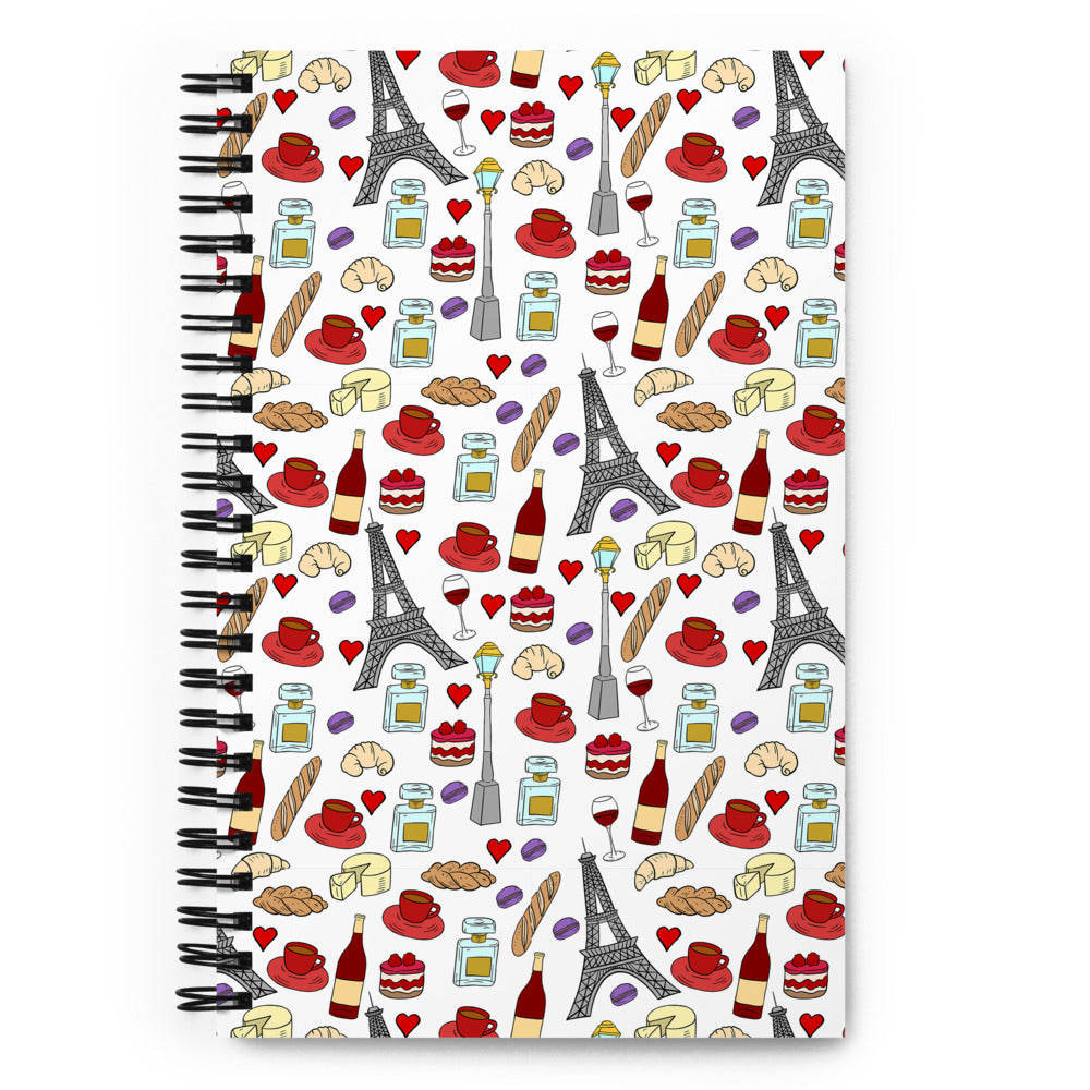Paris Spiral notebook