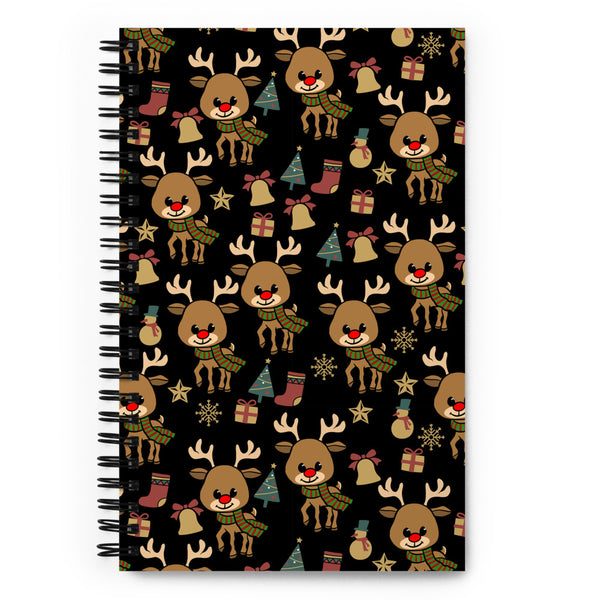 Reindeer Spiral notebook