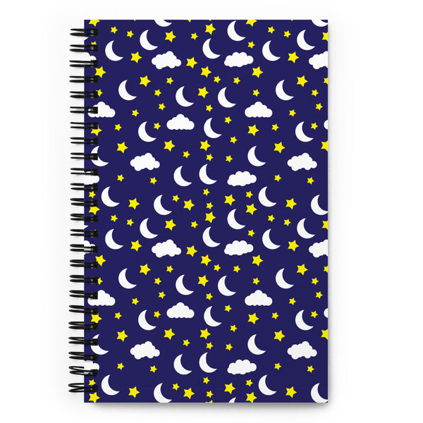 Star and Moon Spiral notebook