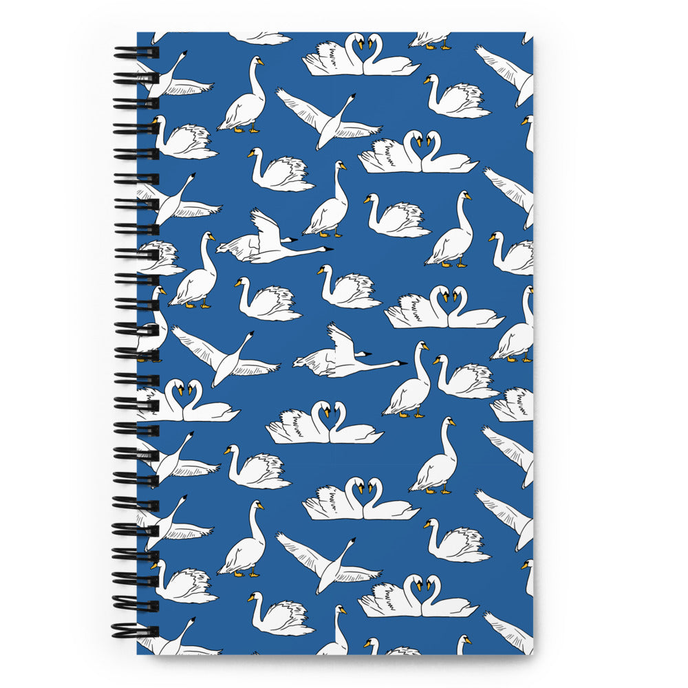 Swan Spiral notebook
