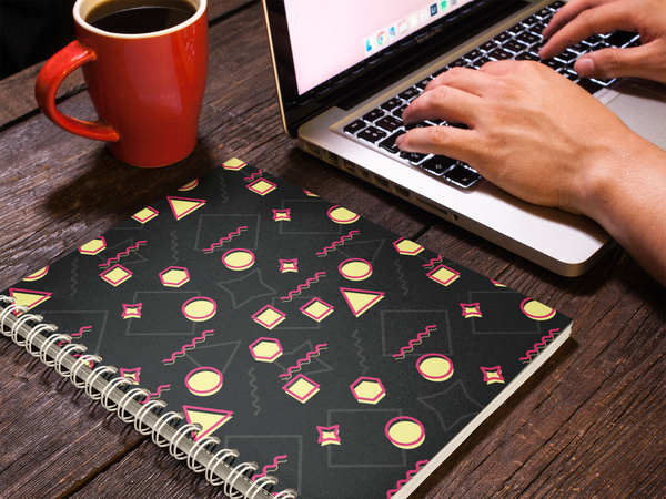 Random pattern Spiral notebook