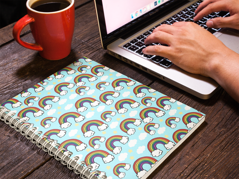Rainbow Spiral notebook