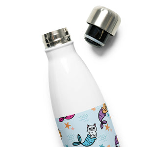 Cat Mermaid Stainless Steel Water Bottle