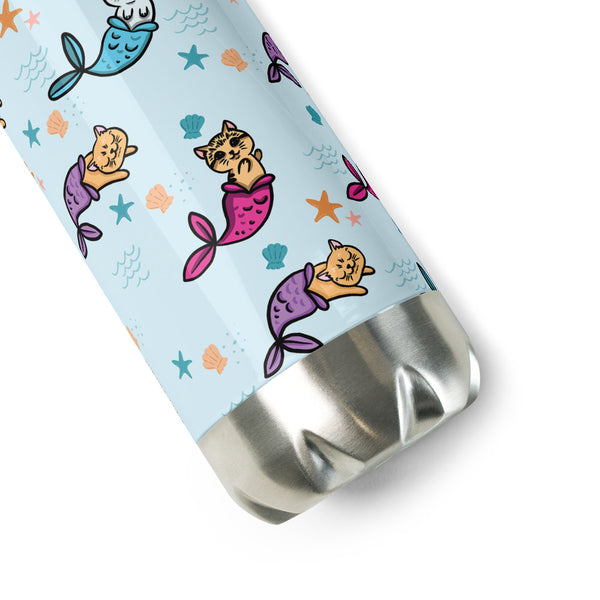 Cat Mermaid Stainless Steel Water Bottle