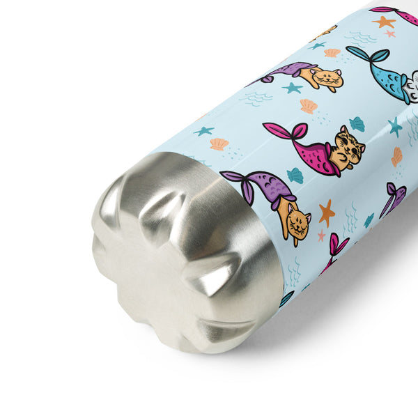 Cat Mermaid Stainless Steel Water Bottle